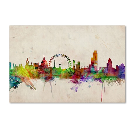 Michael Tompsett 'London Skyline' Canvas Art,14x19